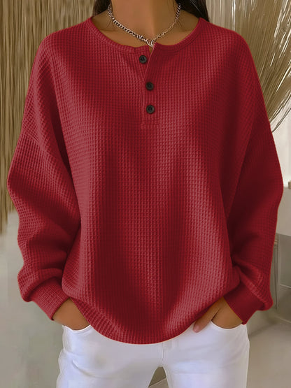 Anne | Weiche Strickjacke mit Kragen und Knöpfen