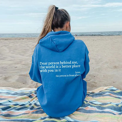 FEMMEHAUS LIEBE PERSON HINTER MIR HOODIE