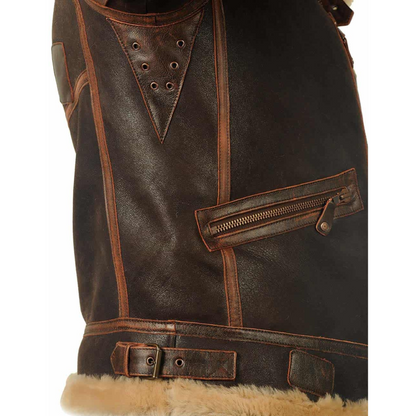 Maverick | Eleganter Leder-Mantel