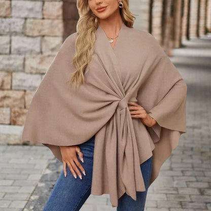 CORVIELLEA - Schicker Eleganter Poncho