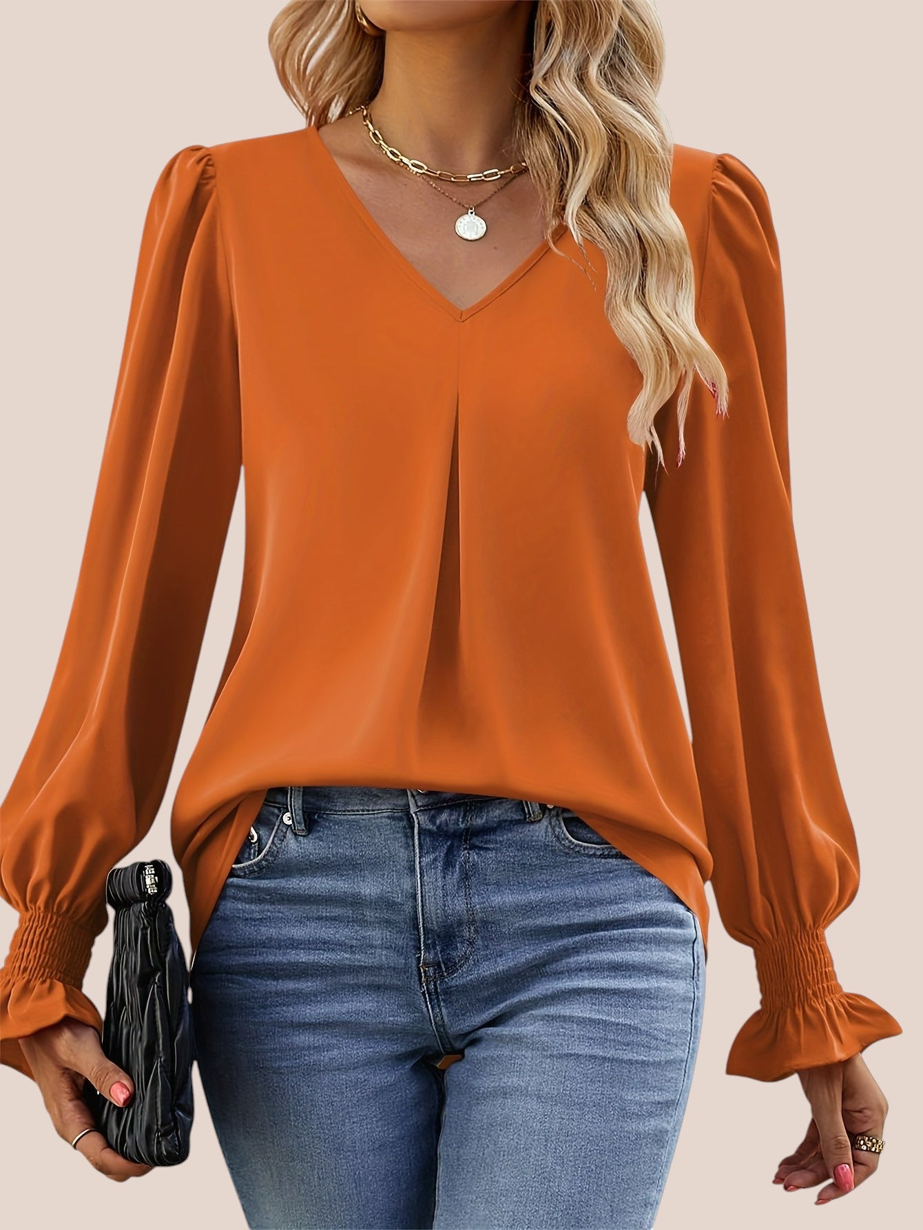 Mira | Elegante Bluse mit V-Ausschnitt