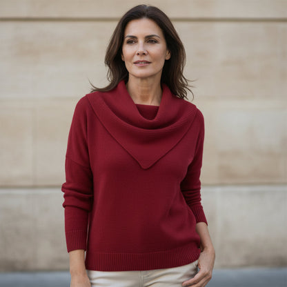 Liora | Warmer Pullover mit weichem Kragen