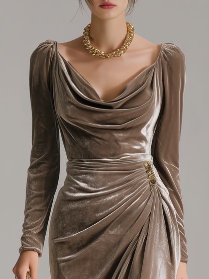 Sylvana™ | Midi-Kleid aus Samt