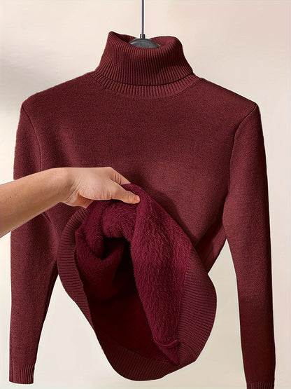 Zella | Weicher Pullover mit hohem Kragen