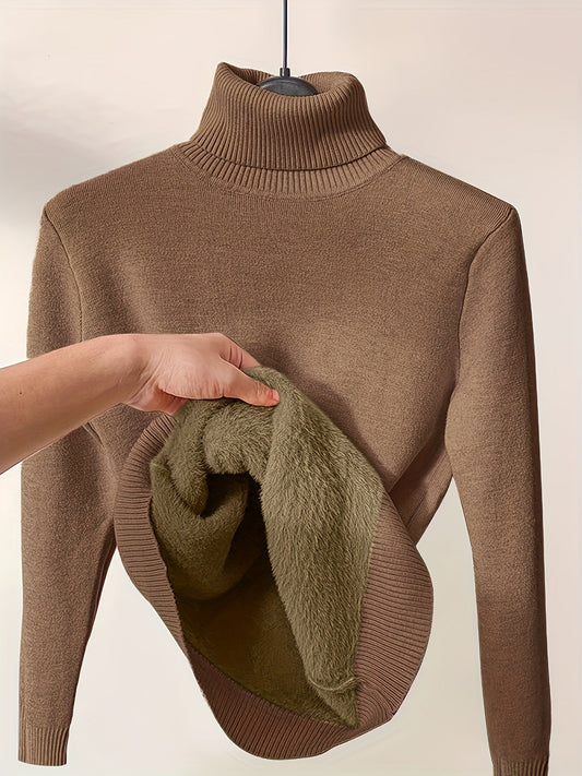 Zella | Weicher Pullover mit hohem Kragen