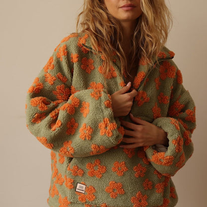 Daisy | Florale Weichfleece-Decke