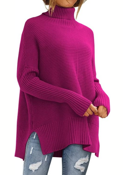 Elisa | Warmer, Wickel-Hochkragenpullover