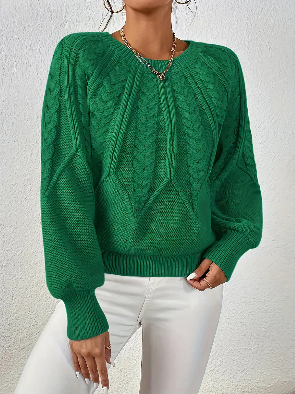 Rita | Elegante Strickware mit Geflechtmuster