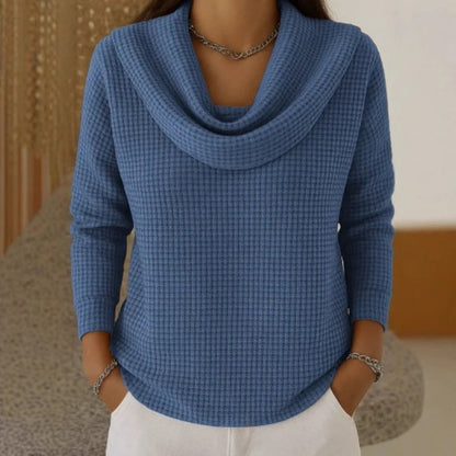 Rosa | Eleganter Pullover mit Weichem Kragen
