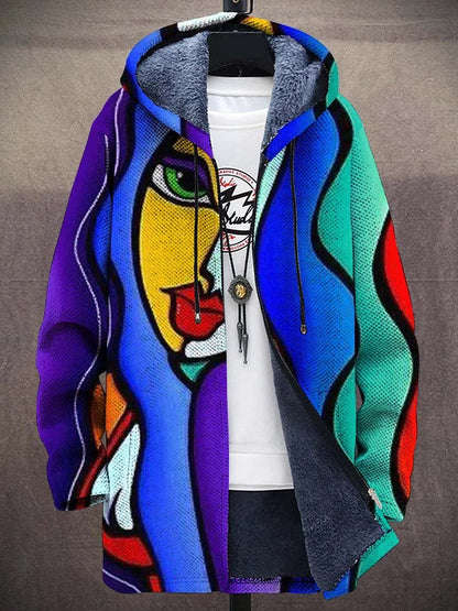 Allira™ | Luxuriöse kunstinspirierte Kapuzenjacke mit Reißverschluss