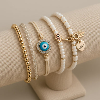Hamsa-Armband-Set