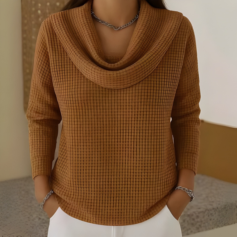 Rosa | Eleganter Pullover mit Weichem Kragen