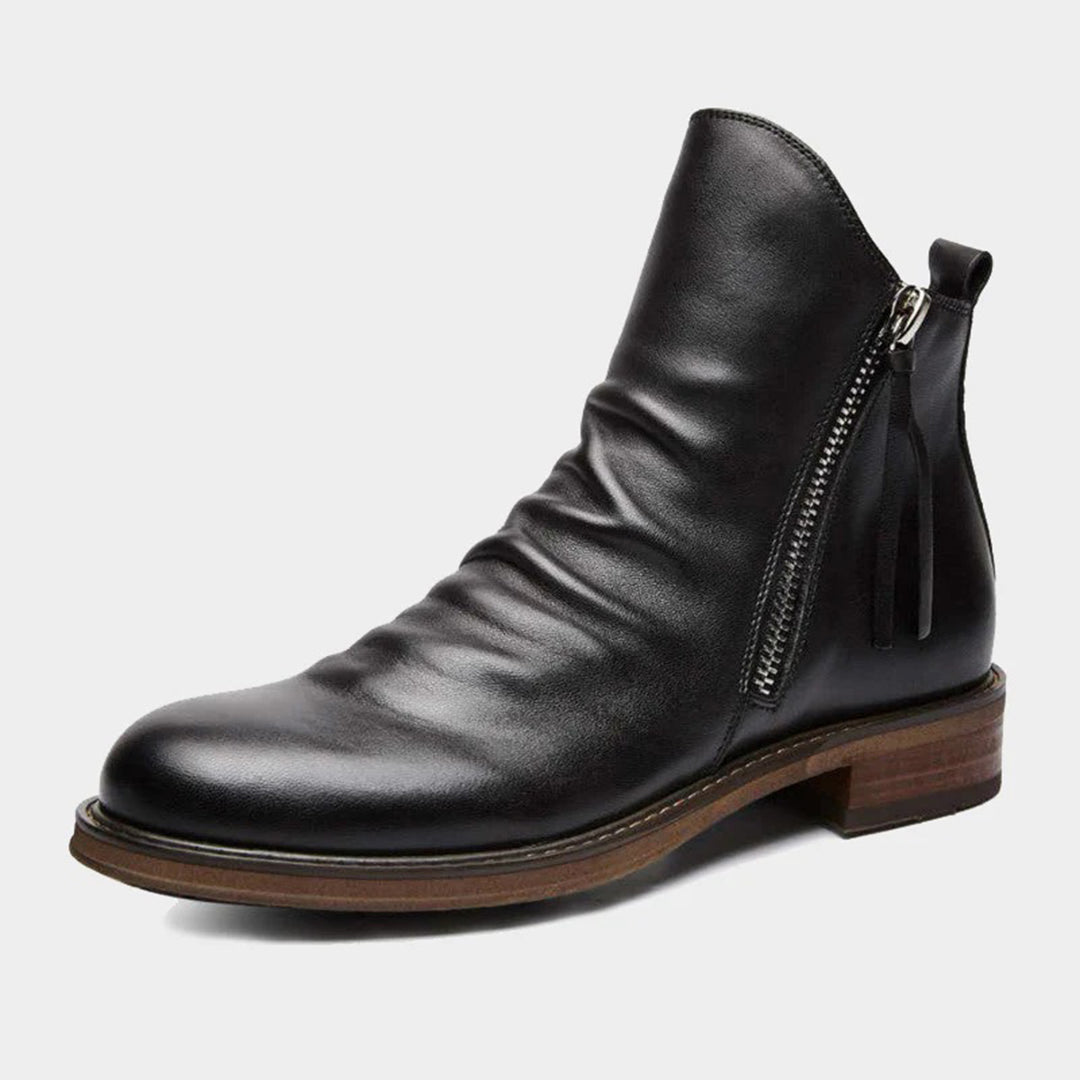 Victor | Komfortable, atmungsaktive Herrenstiefel mit Reißverschluss
