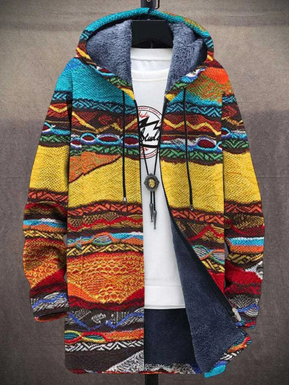 Bronte™ | Luxuriöse kunstinspirierte Kapuzenjacke mit Reißverschluss