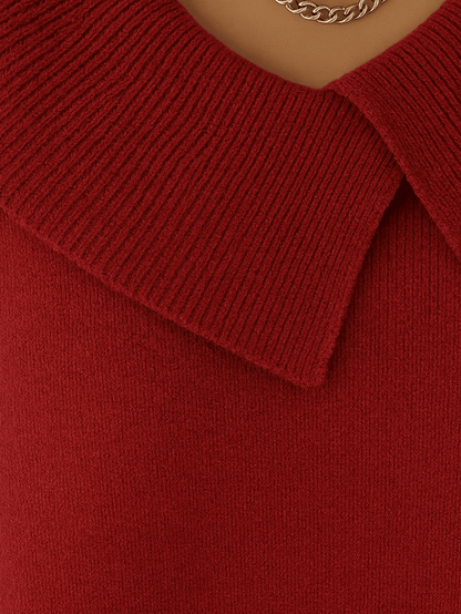 Lucy | Warmer Pullover mit weichem Kragen
