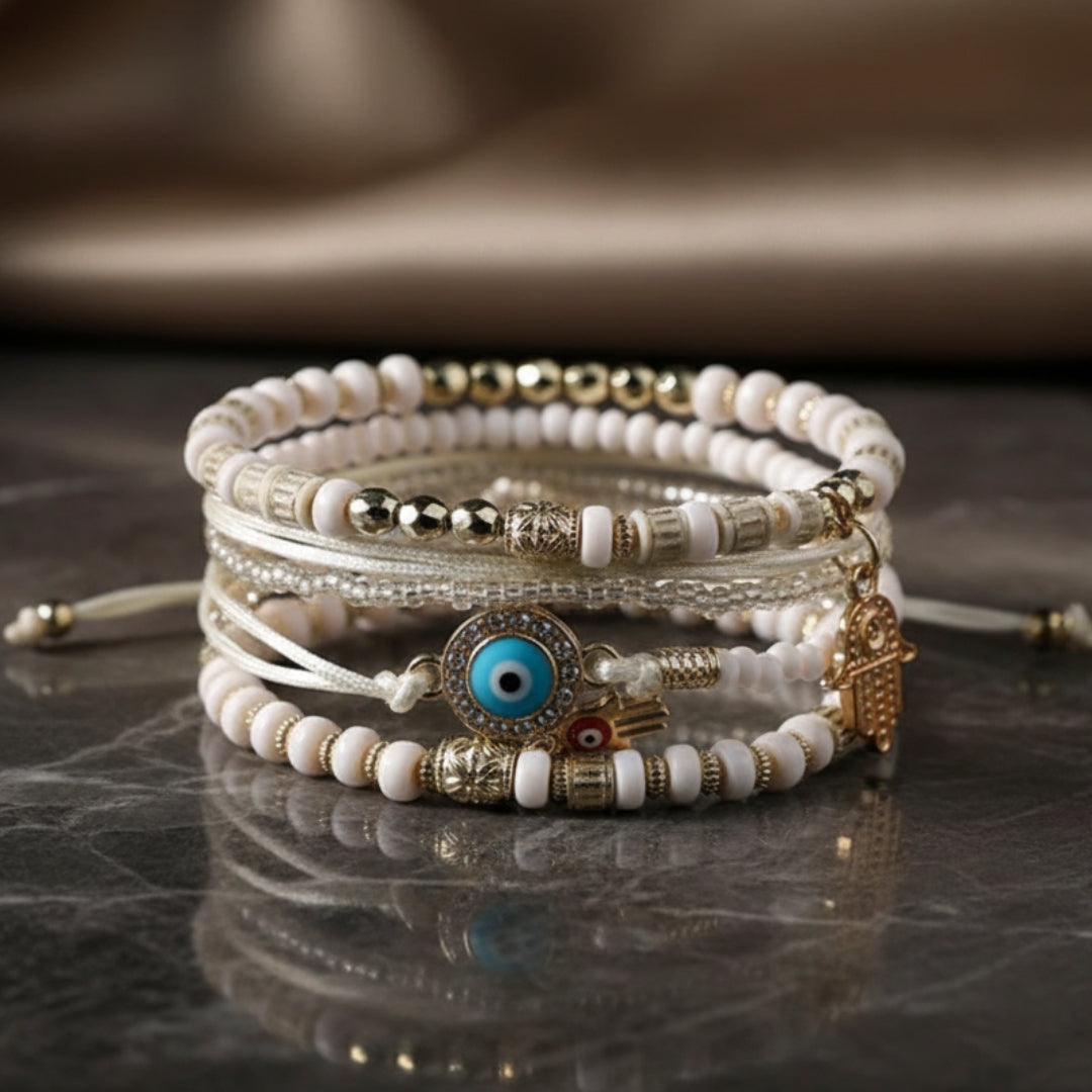 Hamsa-Armband-Set