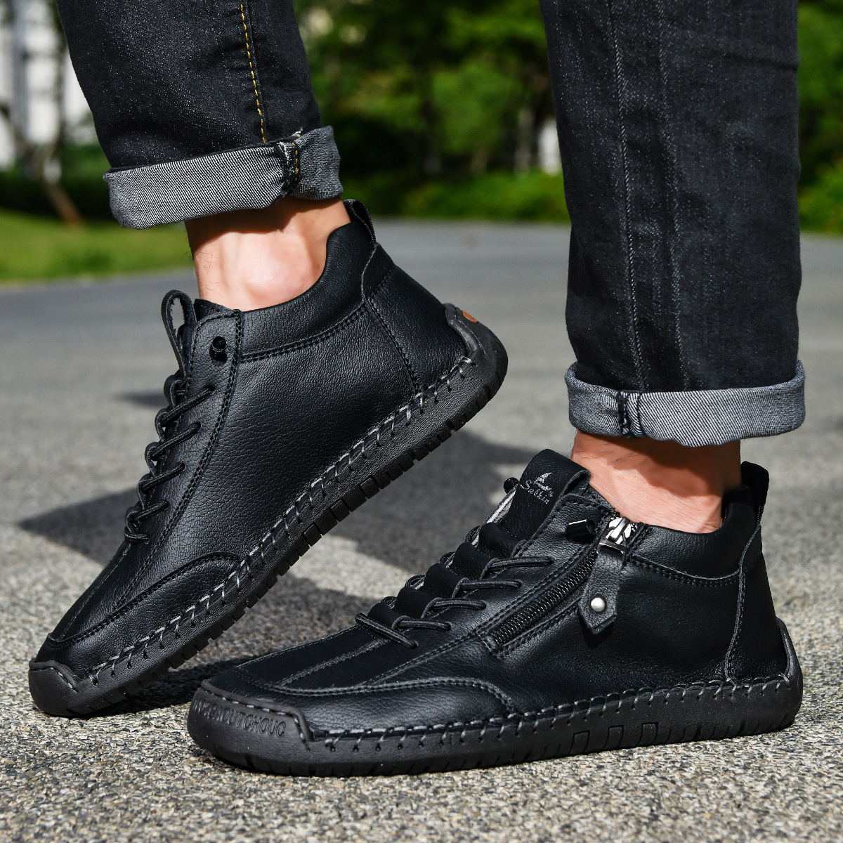 Josh | Herren-Nubukschuhe mit Reißverschluss