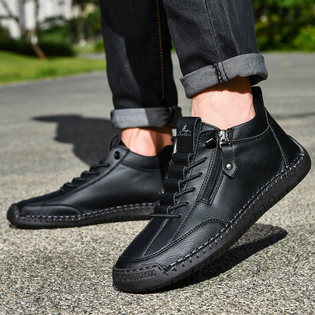 Josh | Herren-Nubukschuhe mit Reißverschluss