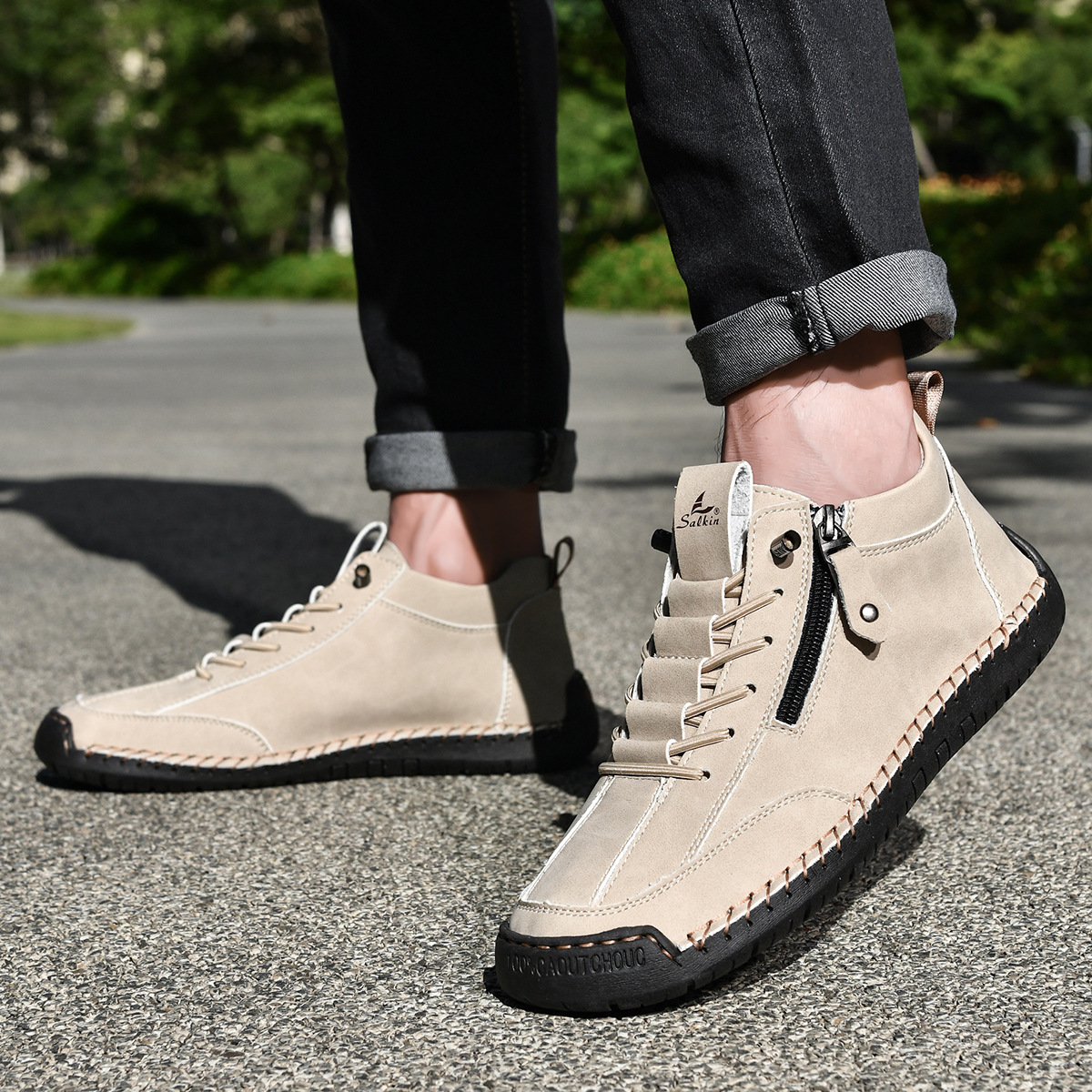 Josh | Herren-Nubukschuhe mit Reißverschluss