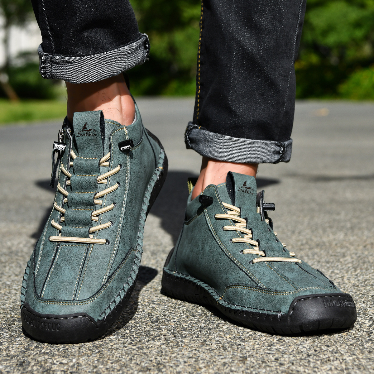 Josh | Herren-Nubukschuhe mit Reißverschluss
