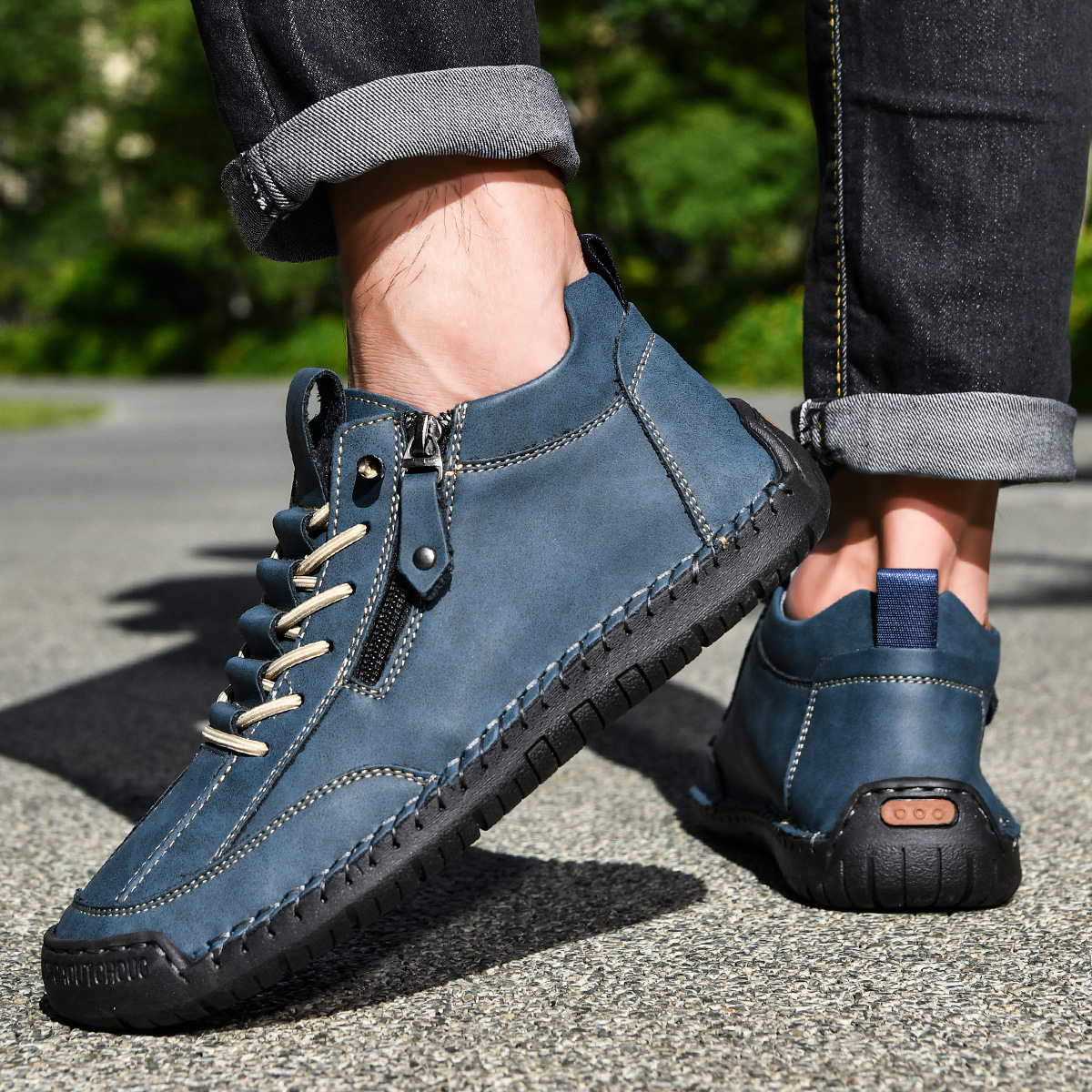 Josh | Herren-Nubukschuhe mit Reißverschluss