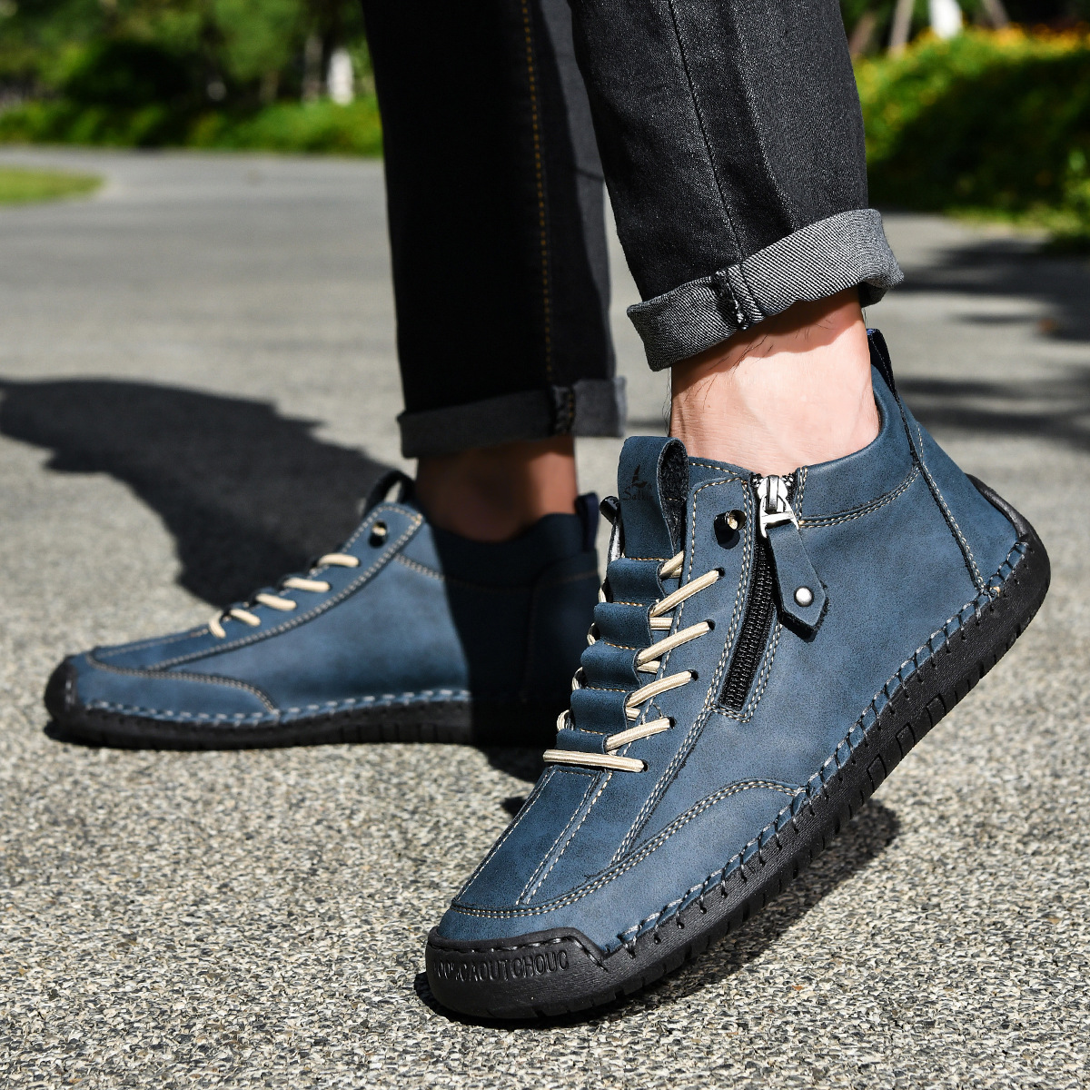 Josh | Herren-Nubukschuhe mit Reißverschluss