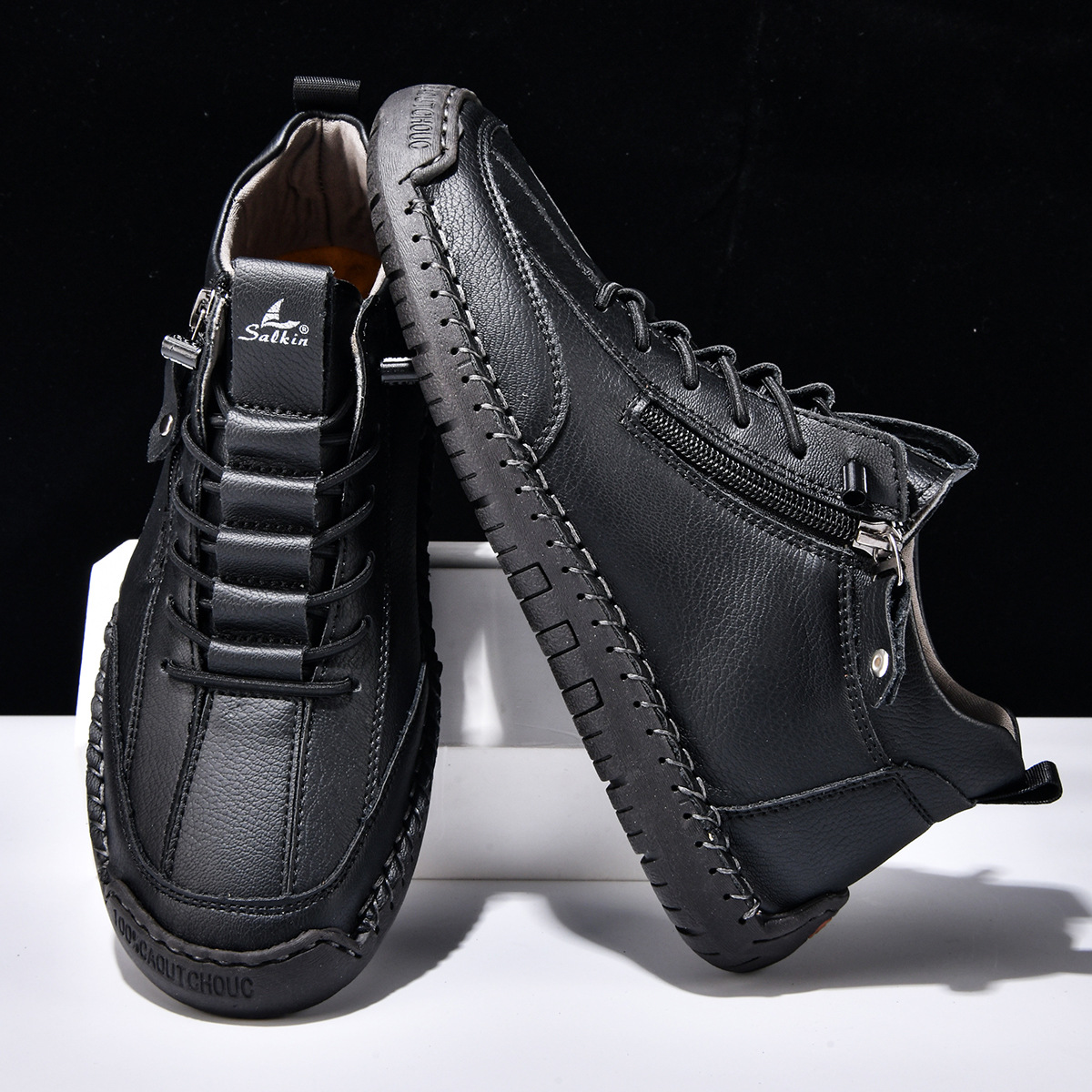 Josh | Herren-Nubukschuhe mit Reißverschluss