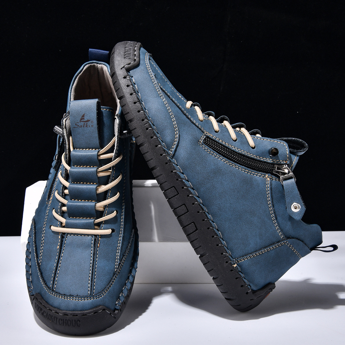 Josh | Herren-Nubukschuhe mit Reißverschluss