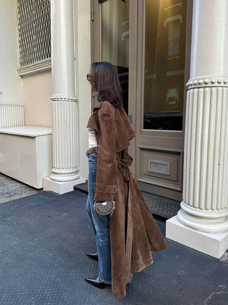 Eleganter Trenchcoat in taillierter Silhouette