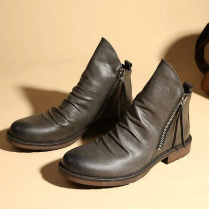 Victor | Komfortable, atmungsaktive Herrenstiefel mit Reißverschluss