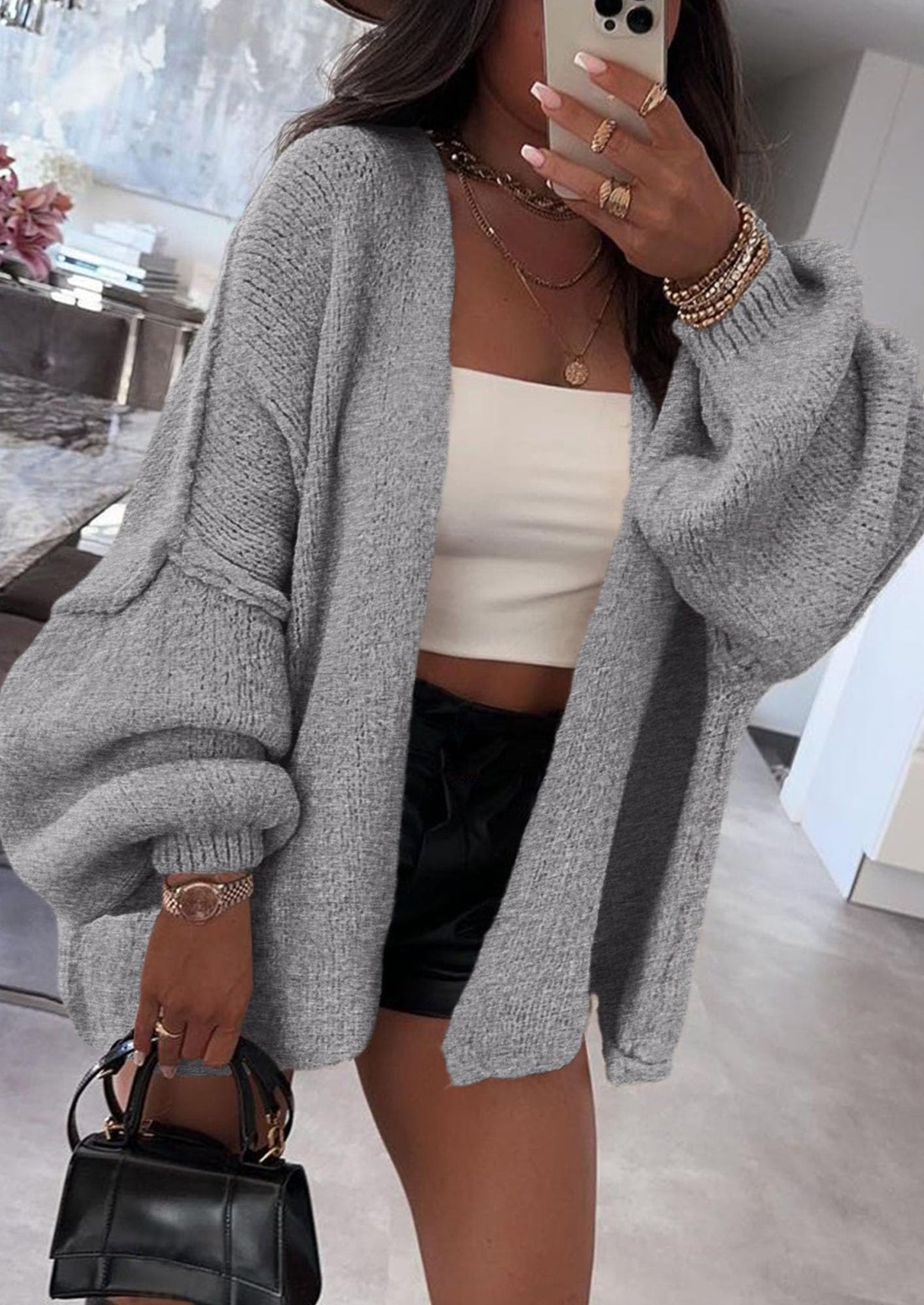 KAROLIN - Oversized Cardigan