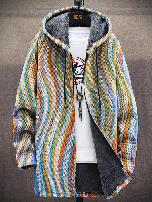 Chloe™ | Luxuriöse kunstinspirierte Kapuzenjacke mit Reißverschluss