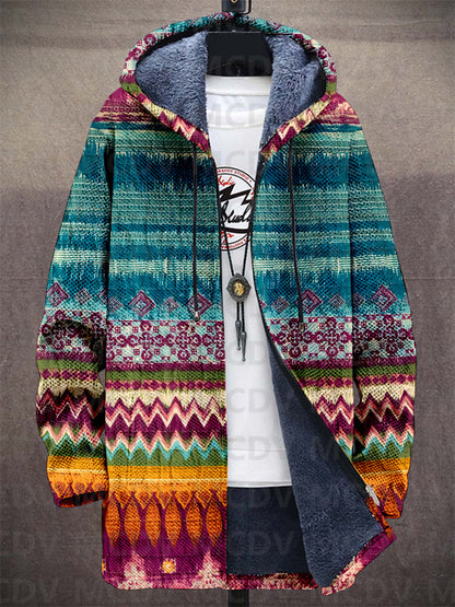 Jedda™ | Luxuriöse kunstinspirierte Kapuzenjacke mit Reißverschluss