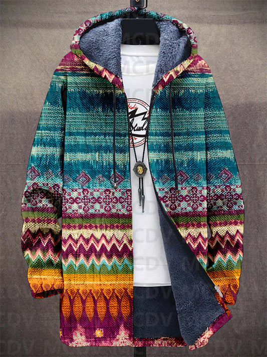 Jedda™ | Luxuriöse kunstinspirierte Kapuzenjacke mit Reißverschluss