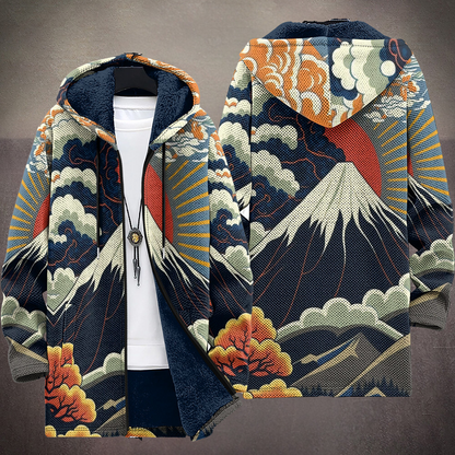 Kalina™ | Luxuriöse kunstinspirierte Kapuzenjacke mit Reißverschluss