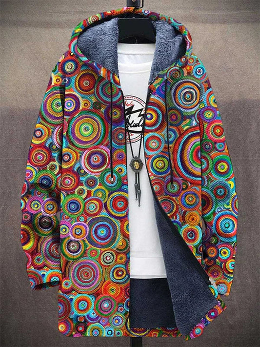 Karri™ | Luxuriöse kunstinspirierte Kapuzenjacke mit Reißverschluss