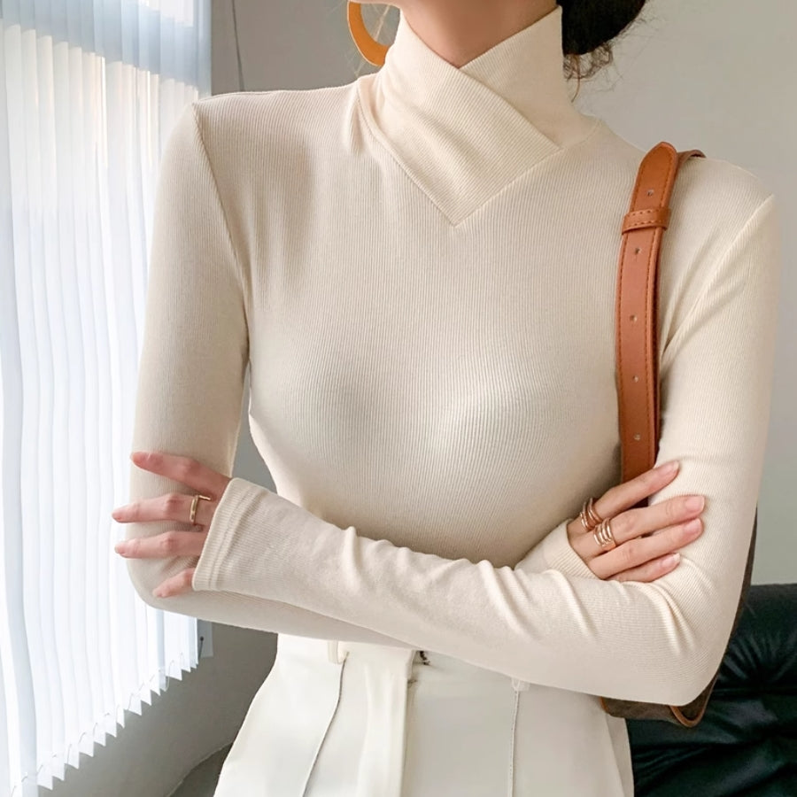 Julia | Pullover mit hohem Kragen