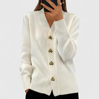 Lyddia | Cardigan mit Herzknöpfen