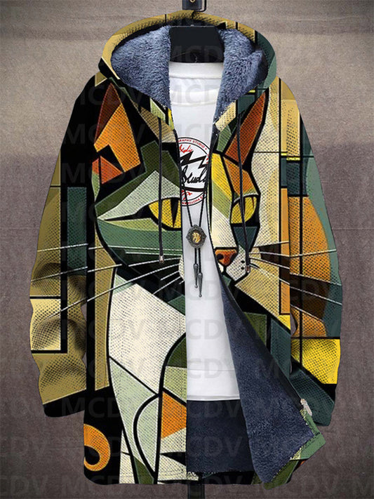 Lowanna™ | Luxuriöse kunstinspirierte Kapuzenjacke mit Reißverschluss
