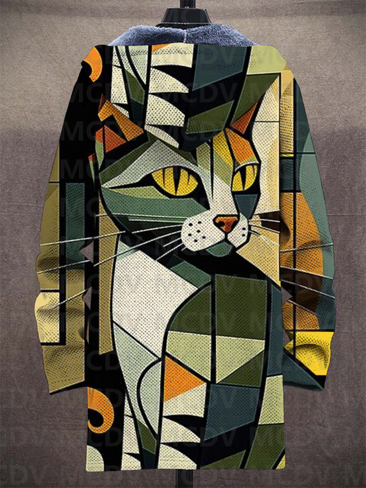 Lowanna™ | Luxuriöse kunstinspirierte Kapuzenjacke mit Reißverschluss