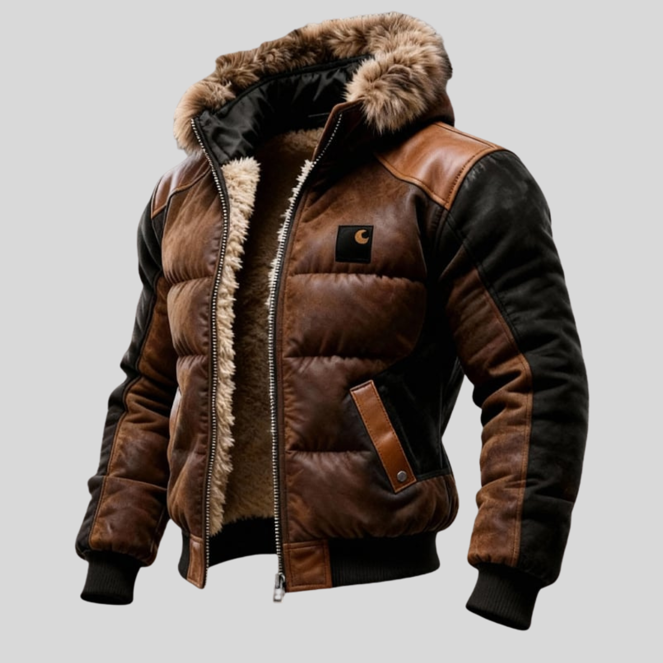 Vanhouten™ | Retro gequiltete doppellagige warme Outdoor-Jacke für Herren