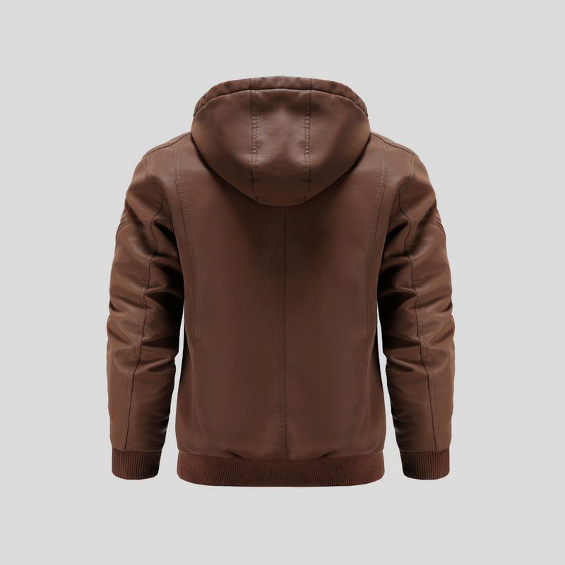 LANCE™|LEDERJACKE MIT KAPUZE