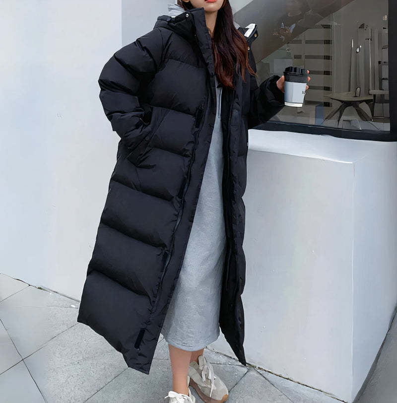 Akazie - Stilvolle und Winddichte Lange Jacke für Frauen