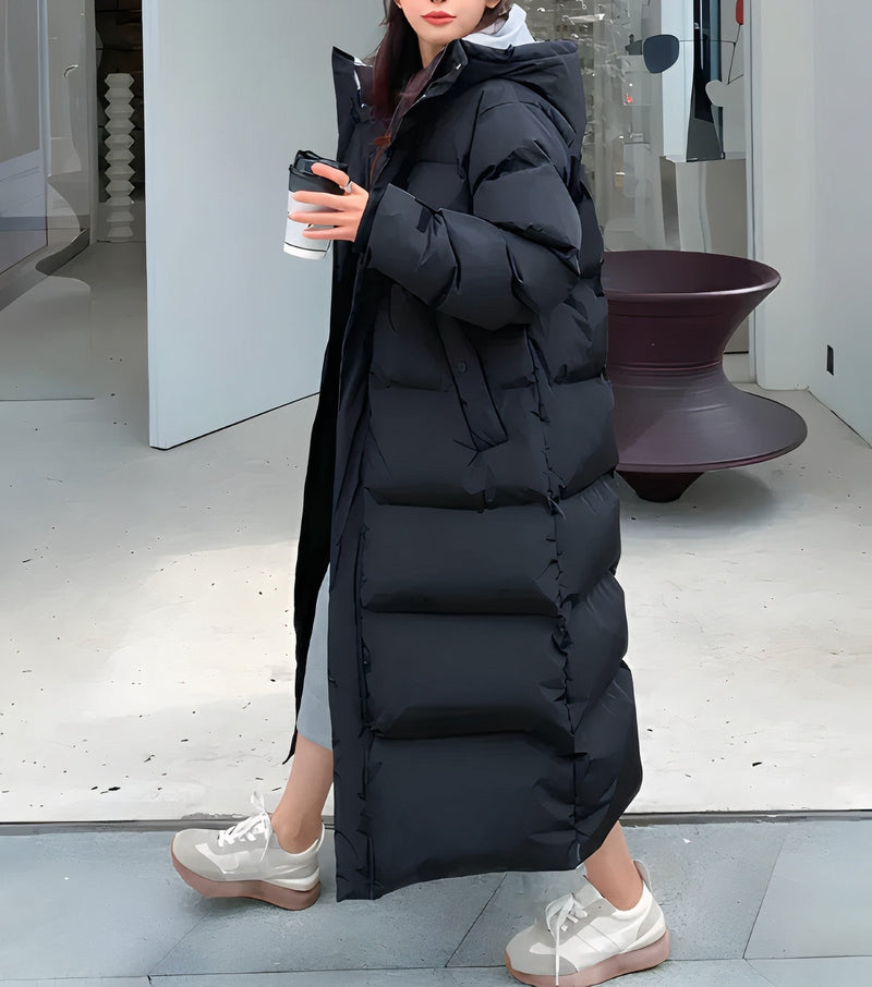 Akazie - Stilvolle und Winddichte Lange Jacke für Frauen
