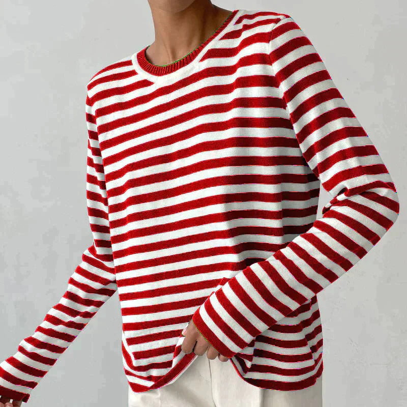 Nicole | Schicker gestreifter Pullover