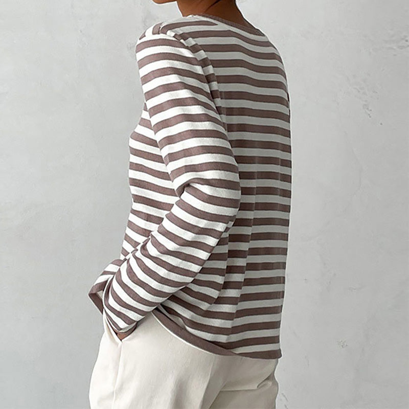 Nicole | Schicker gestreifter Pullover