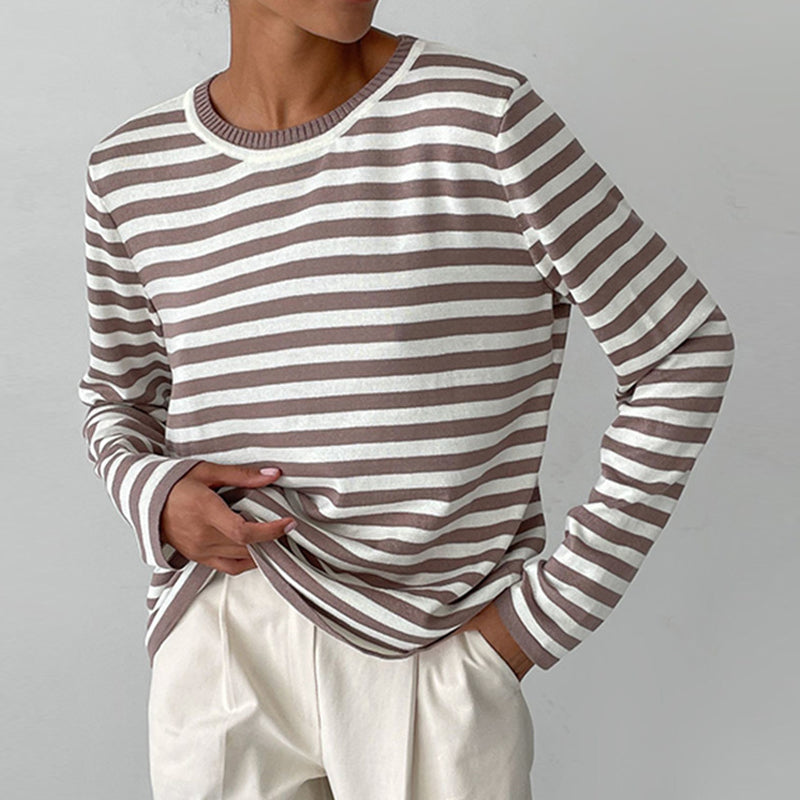 Nicole | Schicker gestreifter Pullover