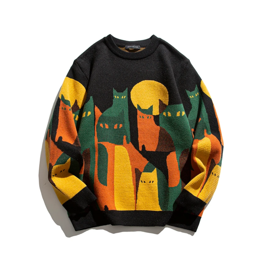 Zaya | Mondbeschienener Katzenpullover