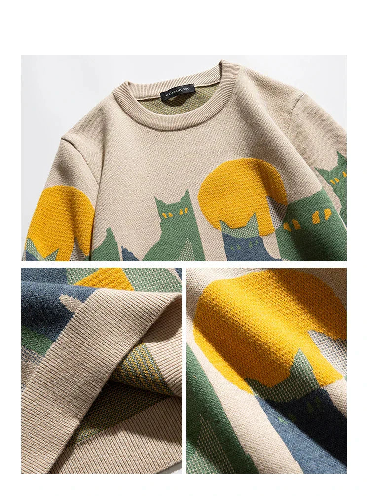 Zaya | Mondbeschienener Katzenpullover