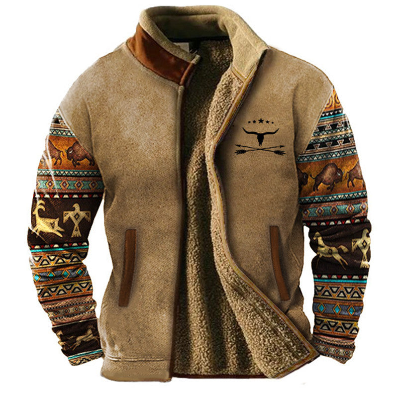 RENZ™|CASUAL-JACKE AUS FLEECE